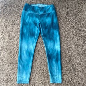 Calia Power Sculpt Leggings Water Colored Blue